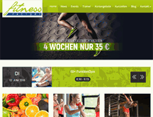 Tablet Screenshot of fitness-factory-pforzheim.de